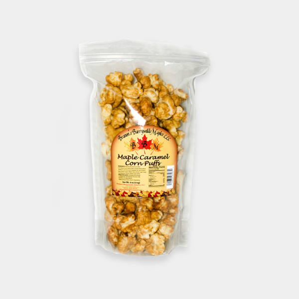 A bag of maple caramel corn.